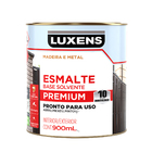 Tinta Esmalte Sintético Base Solvente Brilhante Pronta para Uso Laranja 900ml Luxens