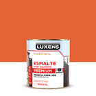 Tinta Esmalte Sintético Base Solvente Brilhante Pronta para Uso Laranja 900ml Luxens