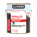 Tinta Esmalte Sintético Base Solvente Brilhante Pronta para Uso Marrom 3,6L Luxens