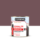 Tinta Esmalte Sintético Base Solvente Brilhante Pronta para Uso Tabaco 900ml Luxens