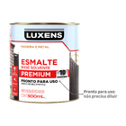 Tinta Esmalte Sintético Base Solvente Brilhante Pronta para Uso Verde Folha 900ml Luxens