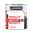 Tinta Esmalte Sintético Base Solvente Brilhante Pronta para Uso Verde Folha 900ml Luxens