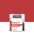 Tinta Esmalte Sintético Base Solvente Brilhante Pronta para Uso Vermelho 900ml Luxens