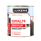 Tinta Esmalte Sintético Base Solvente Fosco Pronta para Uso Branco 900ml Luxens
