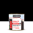 Tinta Esmalte Sintético Base Solvente Fosco Pronta para Uso Preto 225ml Luxens