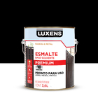 Tinta Esmalte Sintético Base Solvente Fosco Pronta para Uso Externo Preto 3,6L Luxens