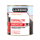 Tinta Esmalte Sintético Base Solvente Fosco Pronta para Uso Preto 900ml Luxens