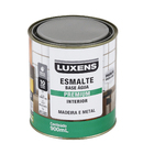 Esmalte Brilhante Cinza Médio Base Água 0,9L Luxens