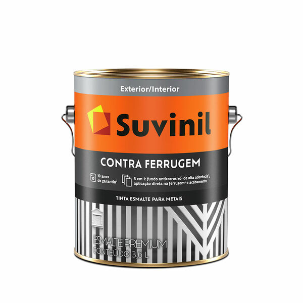 Esmalte Brilhante Contra Ferrugem 3.6l Branco - Suvinil - 505