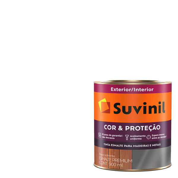 Esmalte Suvinil Cor&Proteção Brilhante Branco 900mL