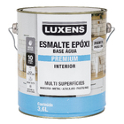 Tinta Esmalte Epóxi Base Água Multissuperfície Acetinado Pronta para Uso Branco 3,6L Luxens
