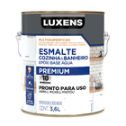 Tinta Esmalte Epóxi Base Água Multissuperfície Acetinado Pronta para Uso Cinza 3,6L Luxens