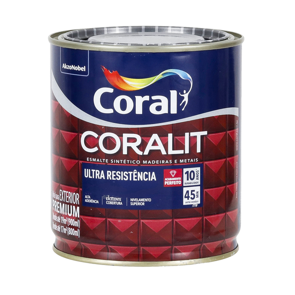 Esmalte Sintético Coralit Acetinado Marrom 900mL Coral