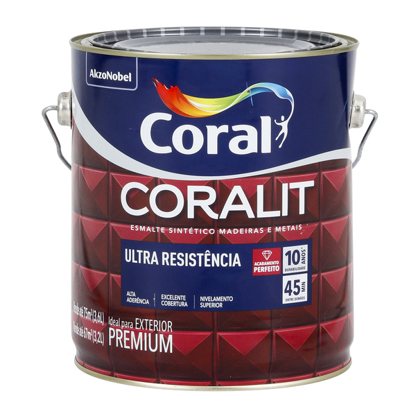 Esmalte Sintético Coralit Brilhante Areia 3,6L Coral