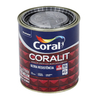 Esmalte Sintético Coralit Brilhante Cinza Escuro 900mL Coral