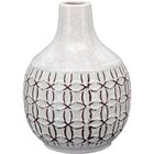 Esme Vaso Decorativo Enfeite 20x15x15cm Cerâmica Branco