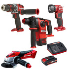 Esmerilhadeira,furadeira,martelete,lanterna E Bateria Einhell