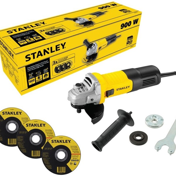 Esmerilhadeira Angular 4.1/2 900w Stanley Stgs9115 3 Discos 2