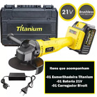 Esmerilhadeira Angular Intercambiável À Bateria 21v 4.1/2" Bi