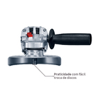 Esmerilhadeira Bosch Angular com Acessórios 5" 900W 220V GWS 9" 125 S