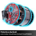 Esmerilhadeira Einhell a Bateria Angular com Empunhadura e Proteção de Disco 115mm 4.1/2" 700W 18V AXXIO 18/115