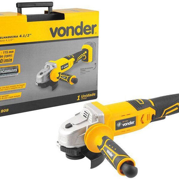 Esmerilhadeira Vonder 4.1/2´´ A Bateria De Litio 18v (opciona