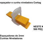 Espaçador 2mm E Cunha Niveladora Cortag Com 500 Unidades