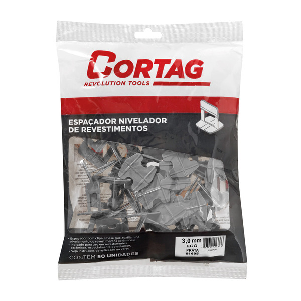 ESPACADOR JUNTAPISO ECO PRATA 3,0MM 50PC