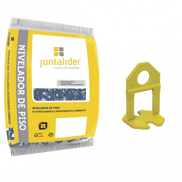 Espacador Nivelamento 2,00mm Amarelo Juntalider 50pcs