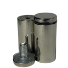 Espaçador Prolongador Para Mesa De Vidro Em Aço Inox 2,5x5,0cm