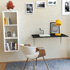 Espaço Home Office Nicho Modular e Prateleira 90cm Preta Cube Spaceo