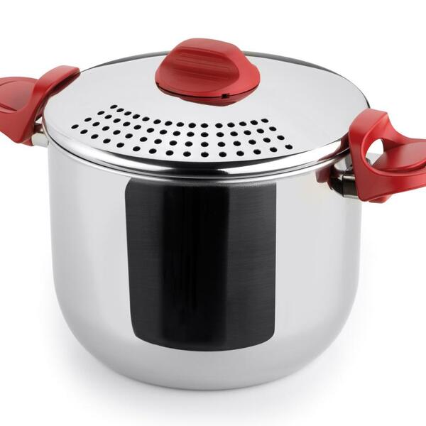 Espagueteira 5 Litros Vermelha Multiuso Panela Cozinha Fogão