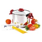 Espagueteira 5 Litros Vermelha Multiuso Panela Cozinha Fogão