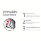 Espagueteira Brava Em Aco Inox Com Fundo Triplo Tampa E Alcas