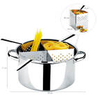 Espagueteira De Inox 4 Divisões Linha Savoy Brinox Inox