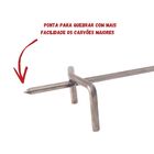 Espalhador Brasa Carvão + Abafador Inox 66cm, Churrasqueiras