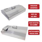 Espalhador Brasa Carvão + Abafador Inox 66cm, Churrasqueiras