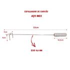 Espalhador Brasa Carvão + Abafador Inox 66cm, Churrasqueiras