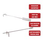 Espalhador De Brasa Carvão Em Inox 58cm Churrasqueira Fornos