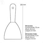 Espatula Aco Cromado 7,6cm