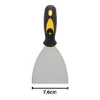 Espátula Betumadeira Lisa 3'' - 7,6 Cm Aço Cabo Pvc Emborrach
