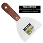 Espátula Com Lâmina De Aço Inox E Cabo De Madeira Tratada 12c