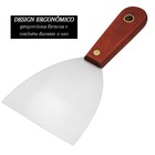 Espátula Com Lâmina De Aço Inox E Cabo De Madeira Tratada 12c