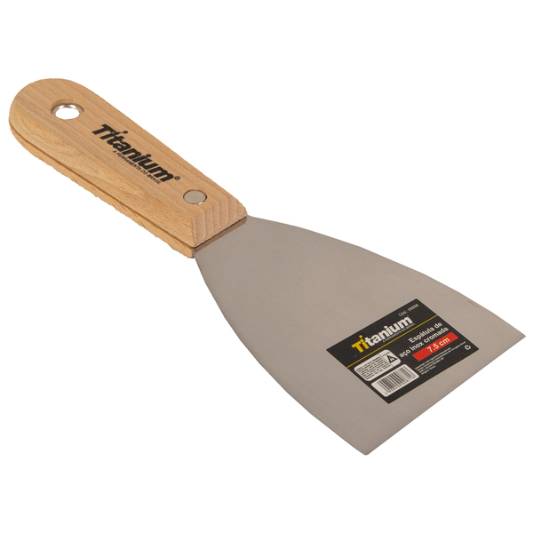 Espátula De Aço Inox Cromada 7,5 Cm