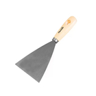 Espátula De Aço Inoxidavel Lisa  2 1/4 60mm  Cabo De Madeira