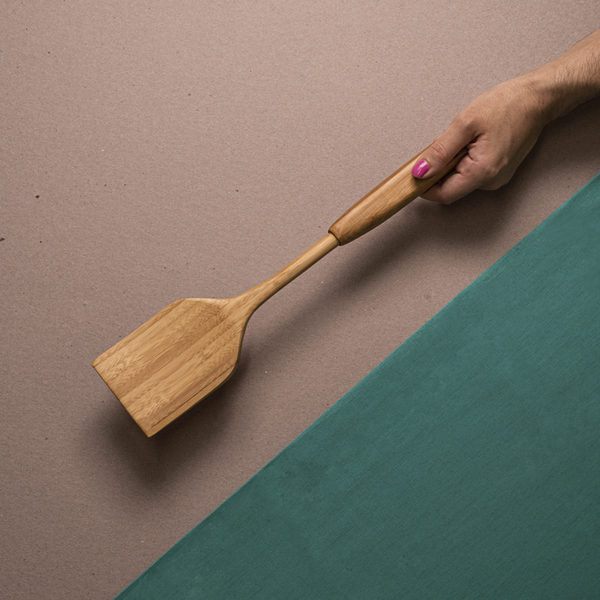 Espátula De Bambu Oikos 35cm Organica