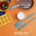 Espátula De Confeiteiro De Silicone Duplo Pequena Verde Escur