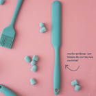 Espátula De Confeiteiro De Silicone Duplo Pequena Verde - Oik