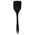 Espátula de Silicone Duplo Lisa Preto Oikos