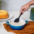 Espátula de Silicone Duplo Redonda Pequena Preto Oikos